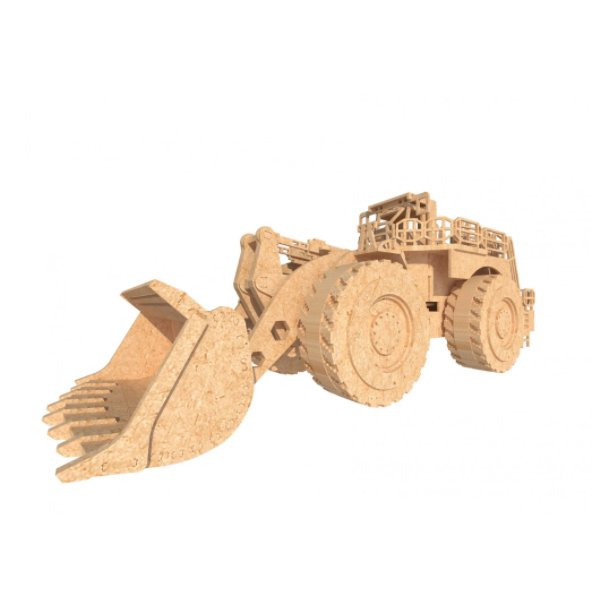 Quebra-Cabeça 3D Pá Carregadeira de Mineração 340 Peças - Dinobrinque