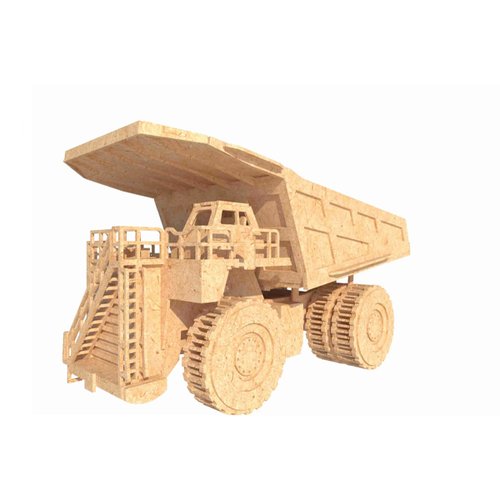 Quebra-Cabeça 3D Caminhão de Mineração 506 Peças PRO - Dinobrinque