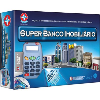 Jogo Super Banco Imobiliário Com Máquina De Cartão - Estrela