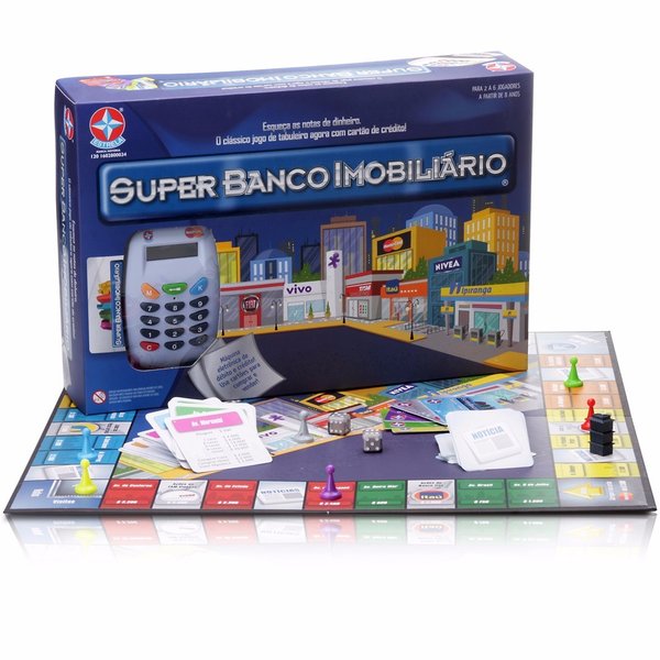 Jogo Super Banco Imobiliário Com Máquina De Cartão - Estrela