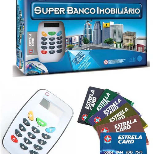 Jogo Super Banco Imobiliário Com Máquina De Cartão - Estrela