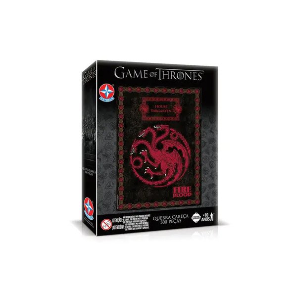 Quebra-Cabeça Game of Thrones Casa Targaryen 500 peças