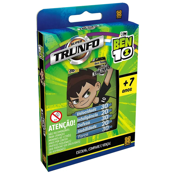 Jogo Super Trunfo Ben 10 - Grow