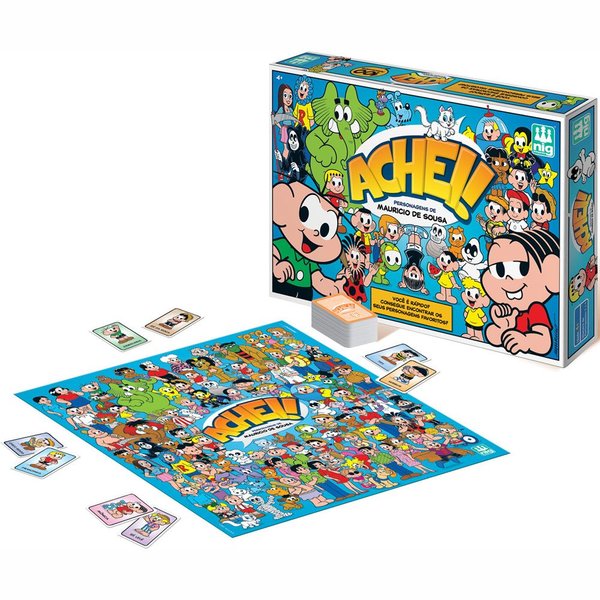 Jogo Achei Tabuleiro E Figuras Turma Da Mônica - Nig