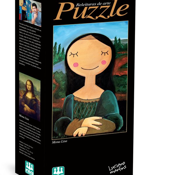 Quebra-Cabeça Mona Lisa 260 Peças - Nig Brinquedos