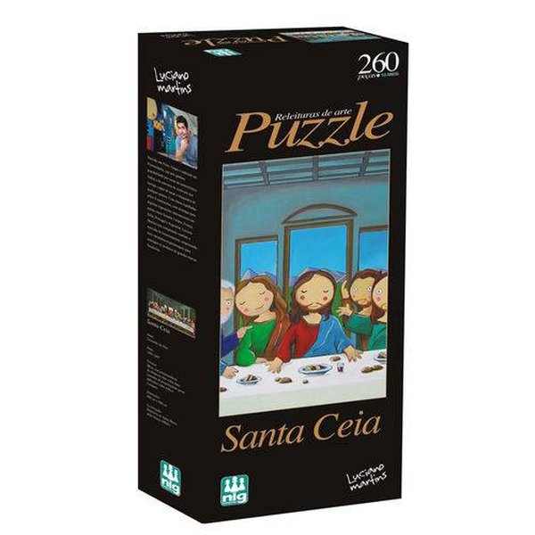 Quebra-Cabeça Santa Ceia 260 Peças - Nig Brinquedos