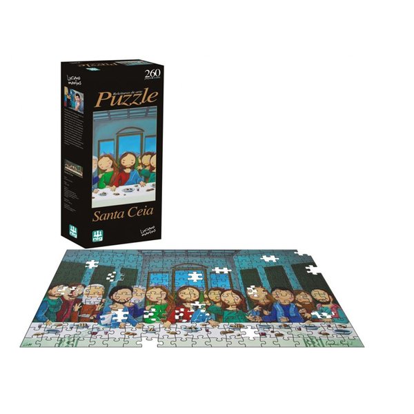 Quebra-Cabeça Santa Ceia 260 Peças - Nig Brinquedos
