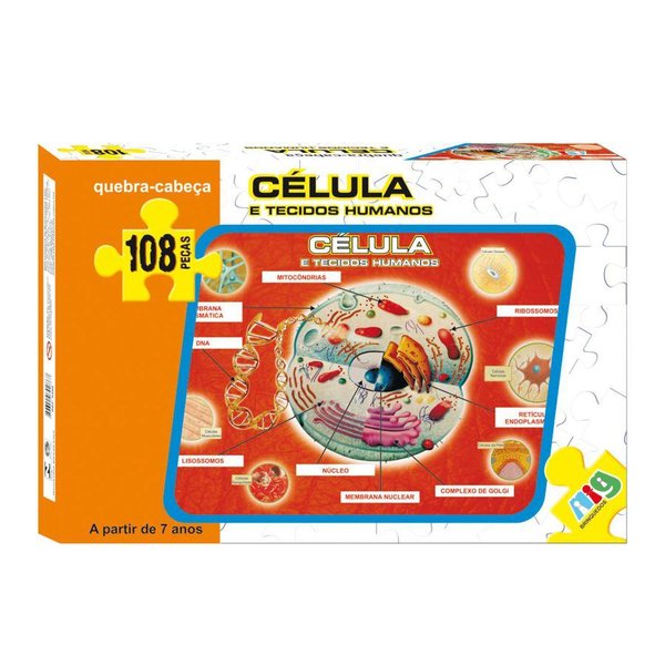 Quebra Cabeça Célula E Tecidos Humanos 108 Peças Nig