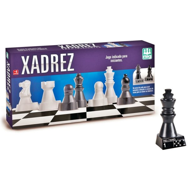 Jogo Xadrez Para Iniciantes - Nig Brinquedos