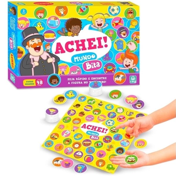 Jogo Achei Mundo Bita - Nig Brinquedos