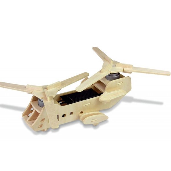 Quebra-Cabeça 3D Avião CH-47 Movido A Energia Solar - Robotime