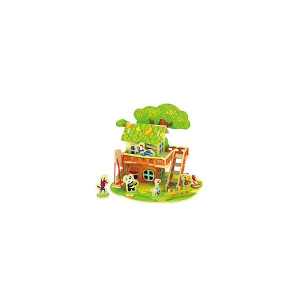 Quebra-Cabeça 3D Cabana Na Floresta - Robotime