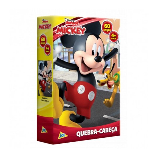 Quebra-Cabeça 60 Peças Mickey e Pluto - Toyster
