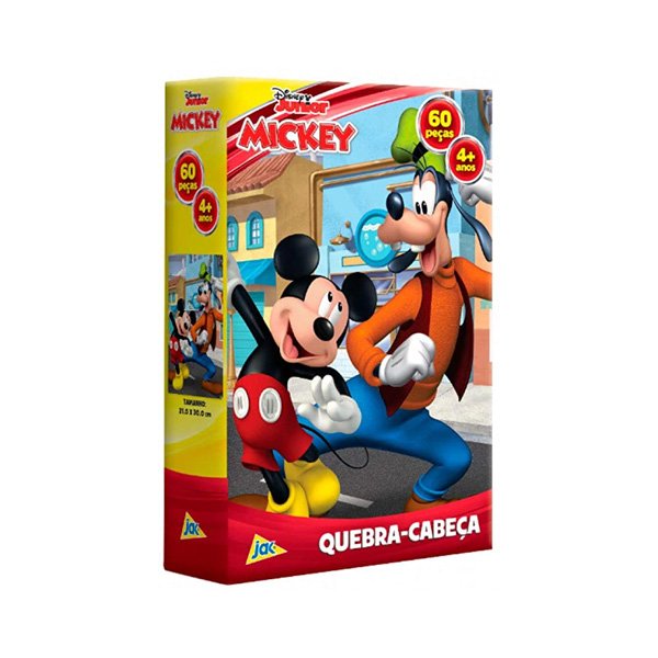 Quebra-Cabeça 60 Peças Mickey e Pateta - Toyster