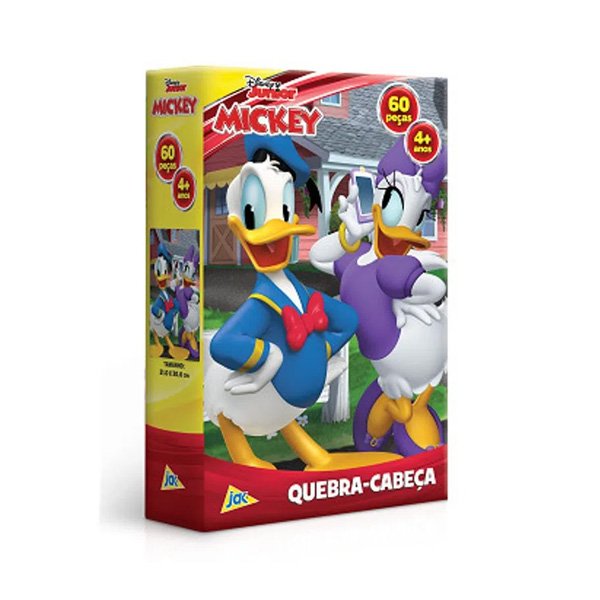 Quebra-Cabeça 60 Peças Pato Donald e Margarida - Toyster