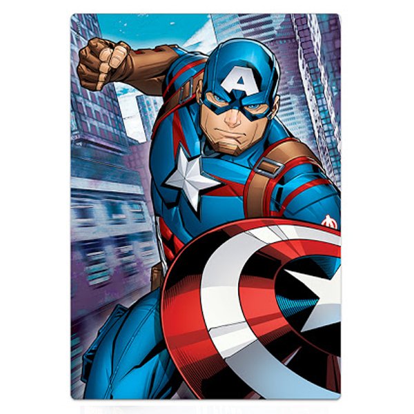 Quebra-Cabeça 60 Peças Vingadores Capitão América - Toyster