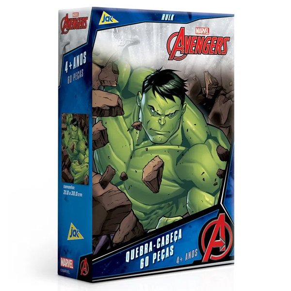Quebra-Cabeça 60 Peças Vingadores Hulk - Toyster