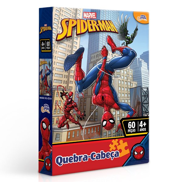 Quebra-Cabeça 60 Peças Vingadores Homem Aranha - Toyster