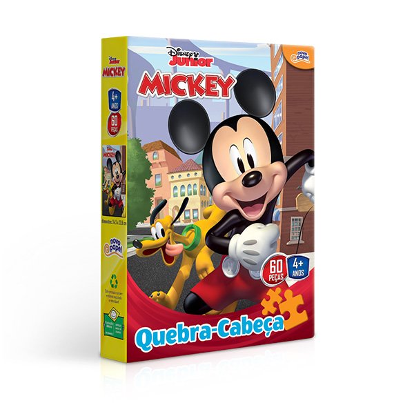 Quebra-Cabeça 60 Peças Mickey Mouse - Toyster
