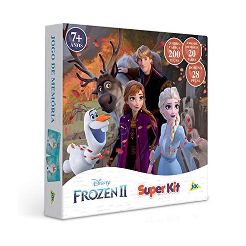 Super Kit 3 Jogos em 1 Frozen 2 - Toyster