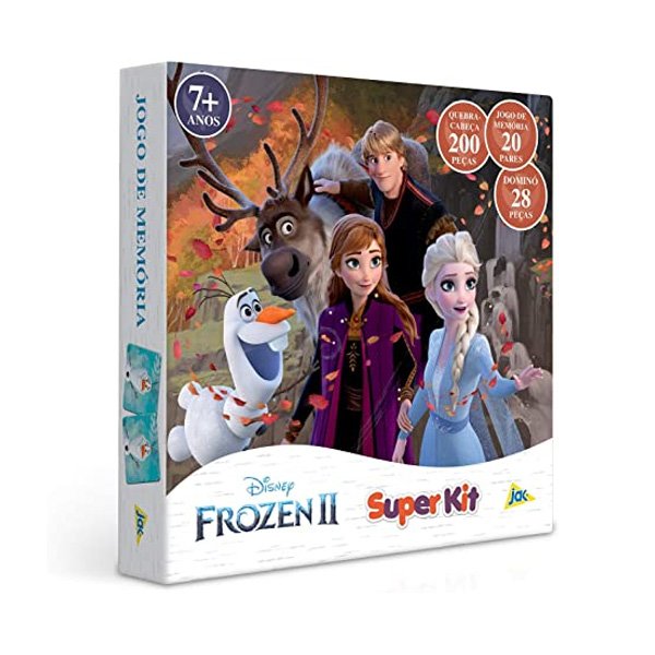 Super Kit 3 Jogos em 1 Frozen 2 - Toyster
