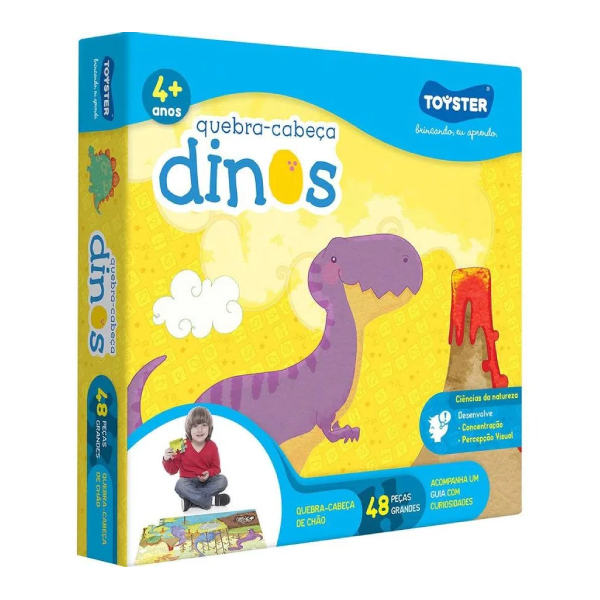 Quebra-Cabeça 48 Peças Dinos - Toyster