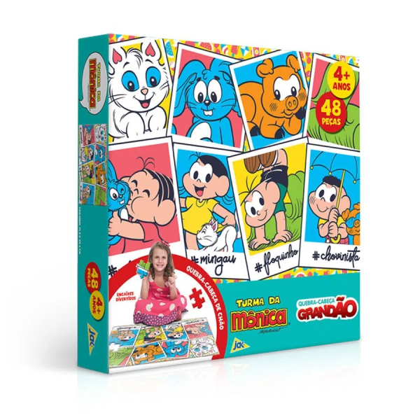 Quebra-Cabeça Grandão 48 Peças Turma da Mônica - Toyster