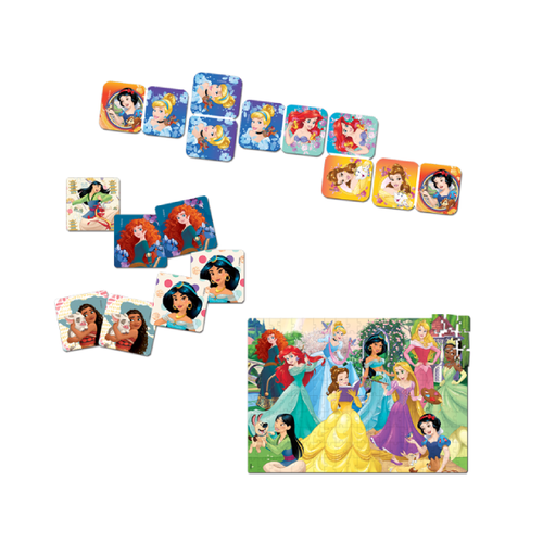 Super Kit Jogos 3 em 1 Princesas Disney - Toyster