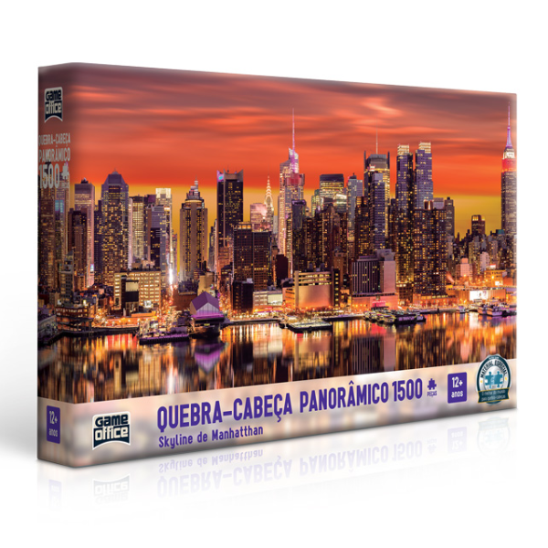Quebra-Cabeça 1500 Peças Skyline de Manhattan - Toyster