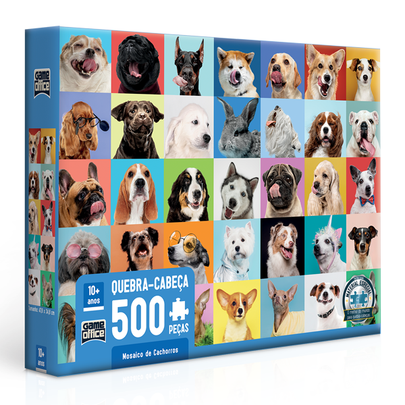 Quebra-Cabeça 500 Peças Mosaico de Cachorro - Toyster