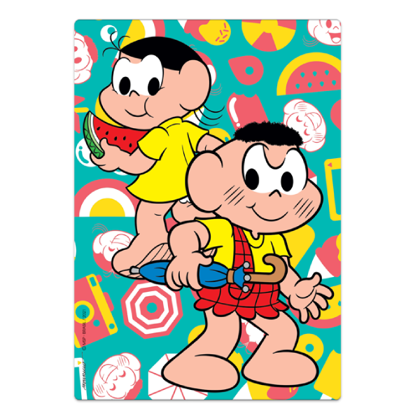 Quebra-Cabeça 60 Peças Turma da Mônica - Cascão e Magali - Toyster