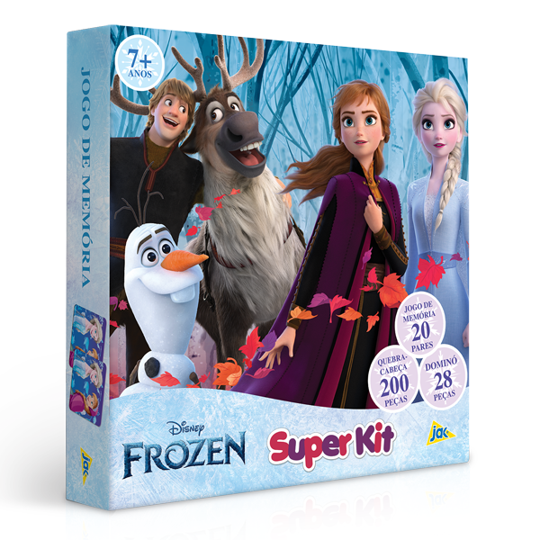 Super Kit Jogos 3 em 1 Frozen - Toyster