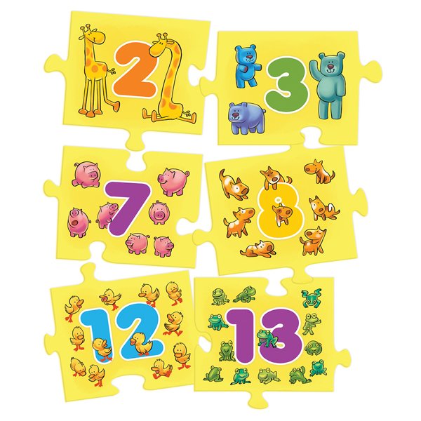 Quebra-Cabeça Montando os Números 1 ao 20 - Toyster