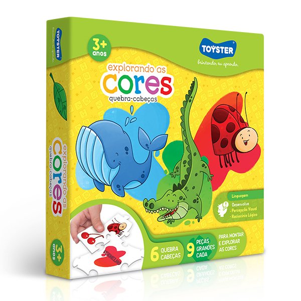 Quebra-Cabeça Explorando as Cores - Toyster