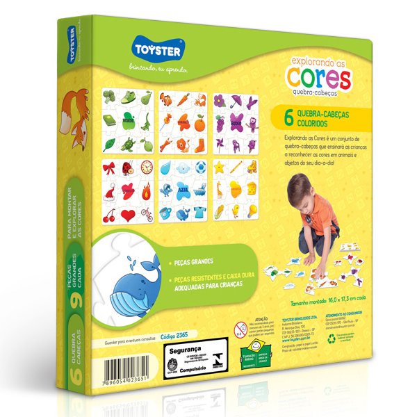 Quebra-Cabeça Explorando as Cores - Toyster