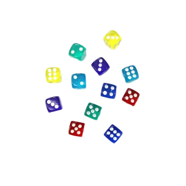 Jogo De Dados Com 12 Colorido 6 Lados - Western