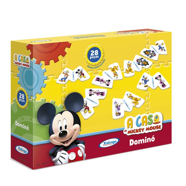 JOGO DOMINO PRINCESAS DISNEY 28PC XALINGO MDF