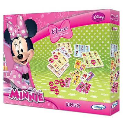 Jogo De Bingo Minnie Disney 67 Peças - Xalingo