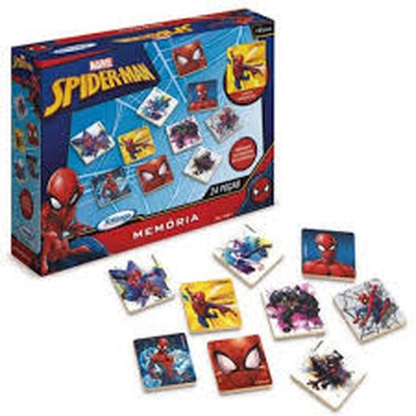 Jogo da Memoria Spider-Man 24 Peças - Xalingo