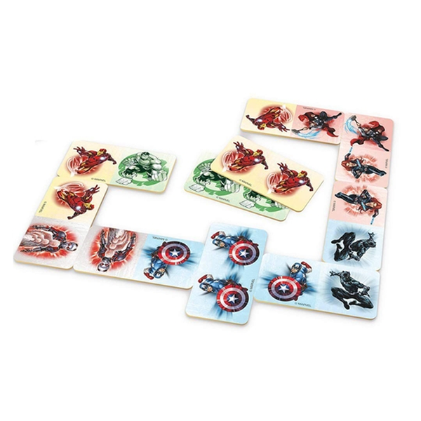 Jogo Dominó De Madeira 28 Peças Avengers - Xalingo