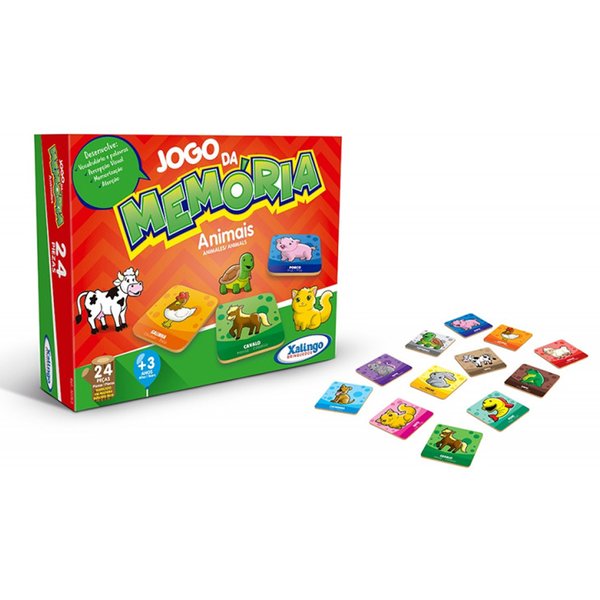 Jogo Da Memória Animais - Xalingo