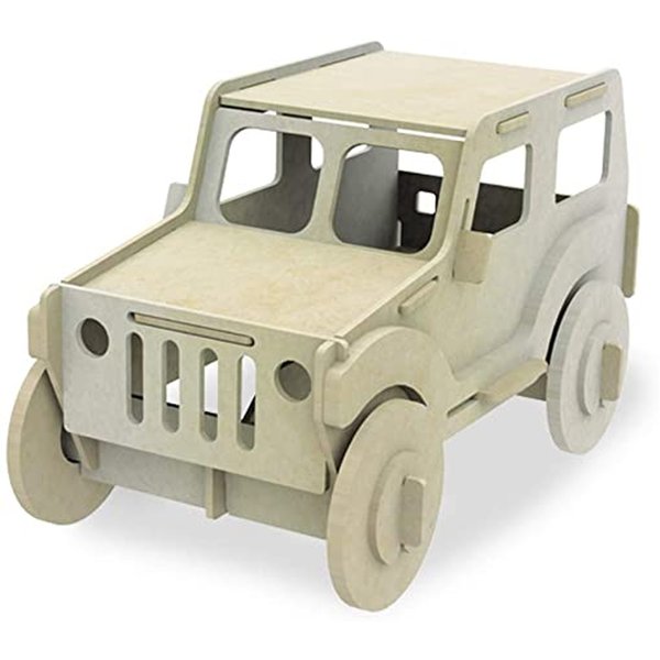 Quebra-Cabeça Carrinho para Pintura 3D - Xalingo