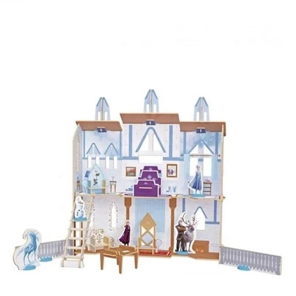 Quebra Cabeça 3D Playset Castelo Frozen II Disney - Xalingo