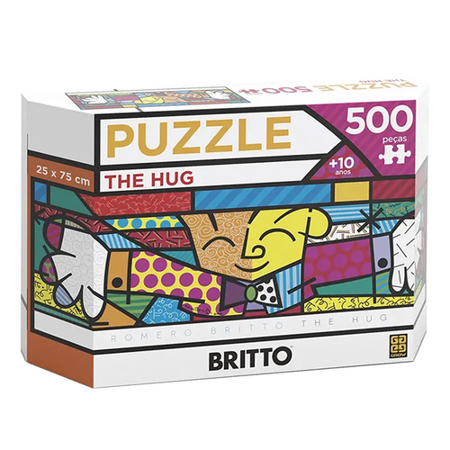 Puzzle 500 peças Panorama Romero Britto The Hug - Grow