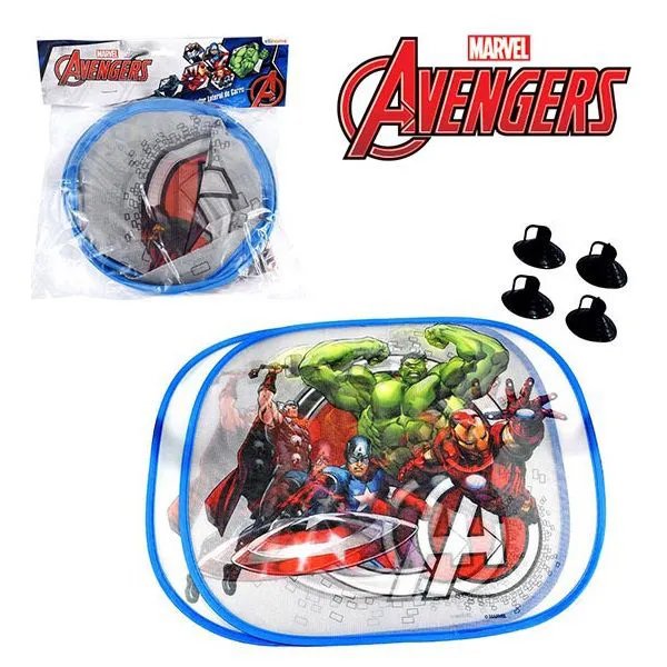 Protetor Solar Lateral de Carro c Ventosa Avengers - ETITOYS