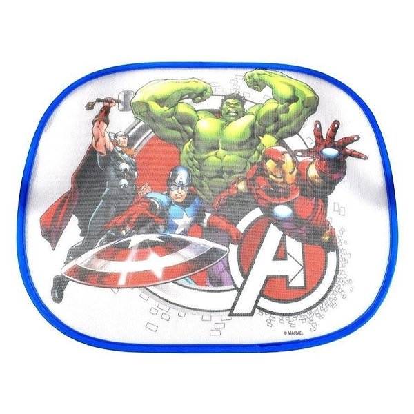 Protetor Solar Lateral de Carro c Ventosa Avengers - ETITOYS