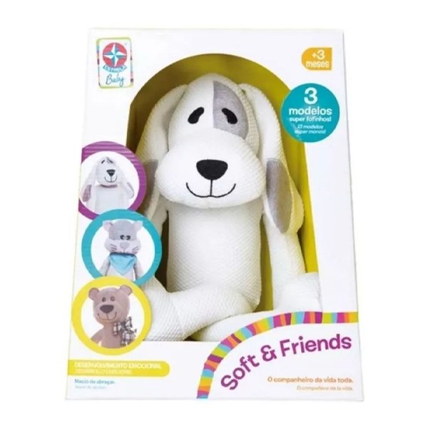 Pelúcia Soft e Friends Estrela Doggy - Estrela