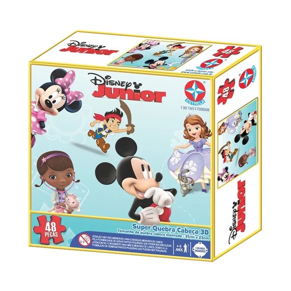 Super Quebra Cabeca 3D Disney Jr - Estrela