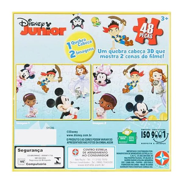 Super Quebra Cabeca 3D Disney Jr - Estrela
