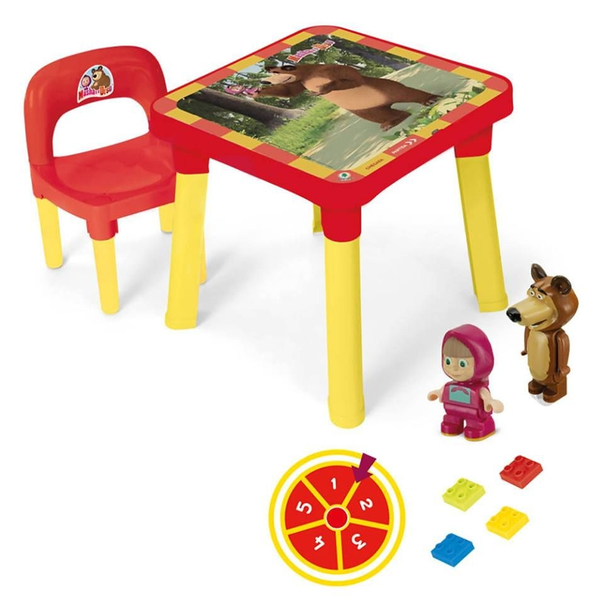 Mesa Infantil Com Cadeira Masha E O Urso - Monte Líbano